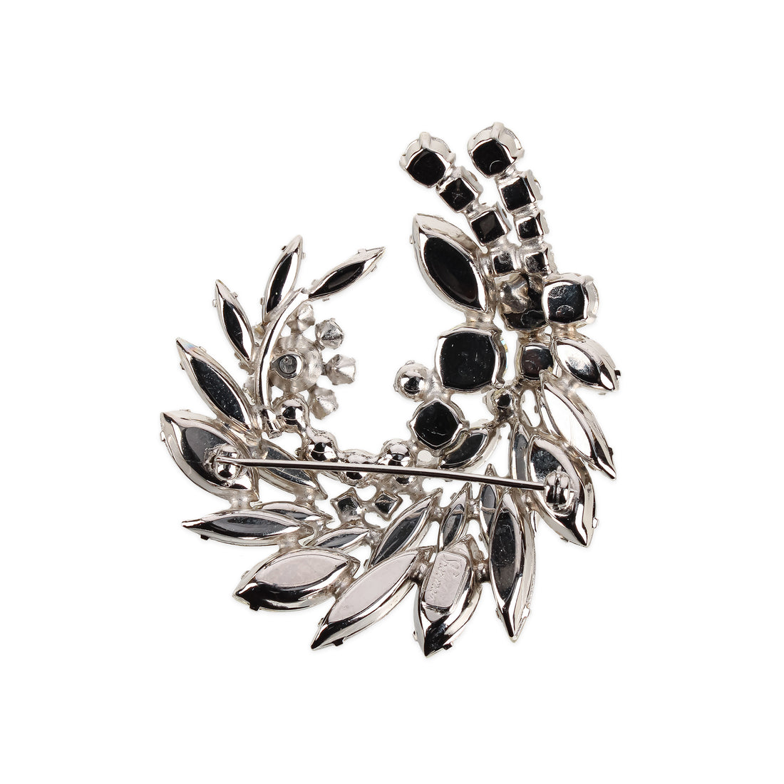 SHERMAN Brooch - Clear Rhinestone Spray
