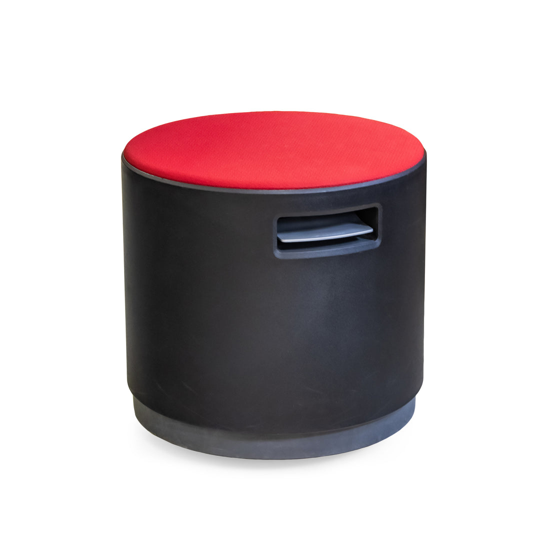 STEELCASE Turnstone Bouy Stool with Red Upholstery