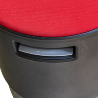 STEELCASE Turnstone Bouy Stool with Red Upholstery