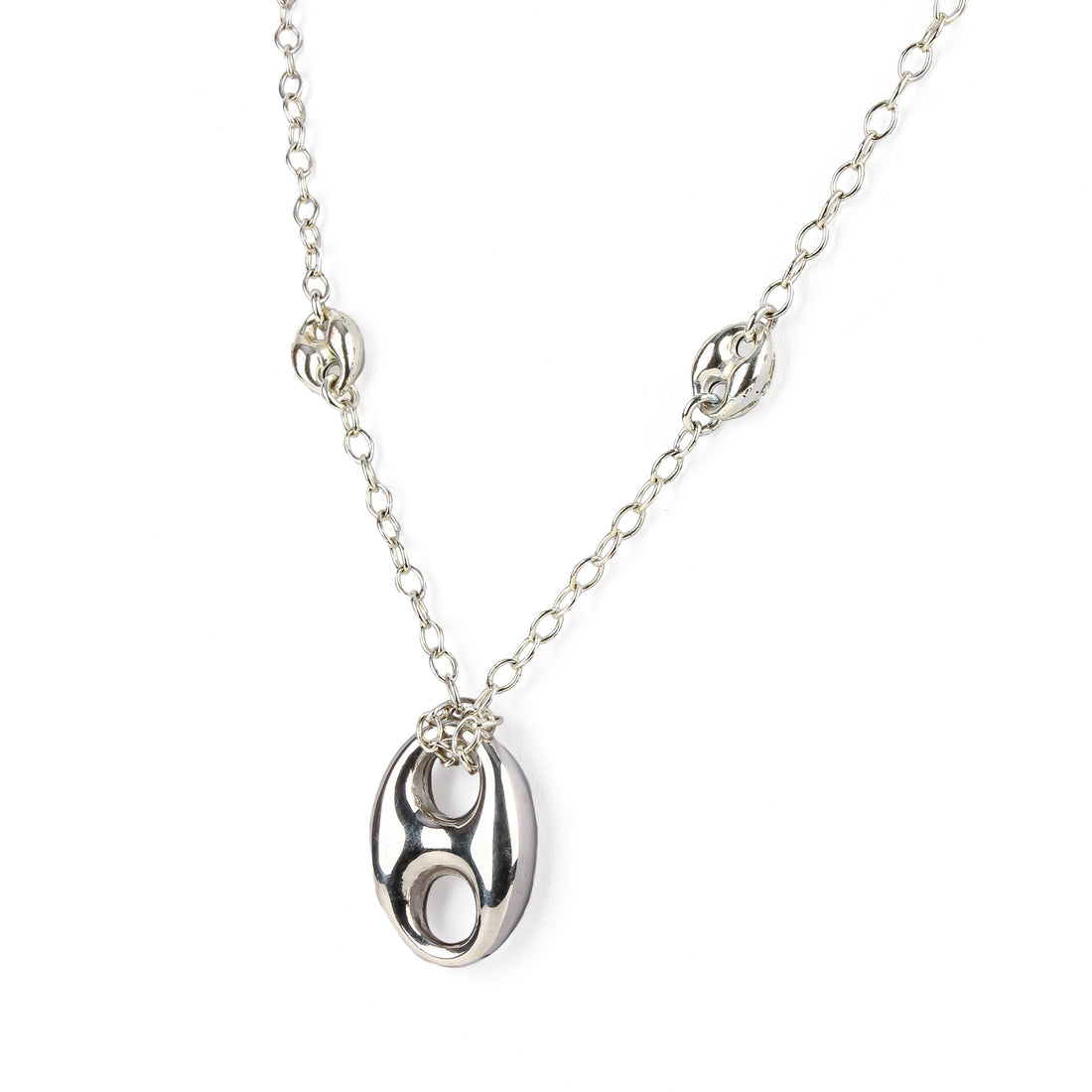 STEFANI ST. JACQUES Sterling Silver Mariner Link Necklace