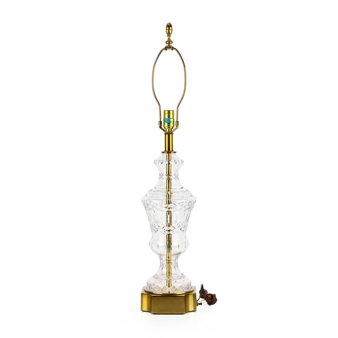 STIFFEL Crystal & Brass Table Lamp