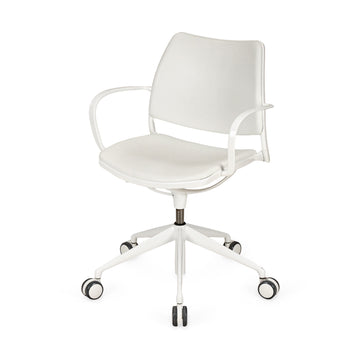 STUA Jesús Gasca Gas Swivel Chair - White