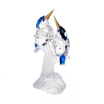 SWAROVSKI Malachite Kingfishers Figurine 623323