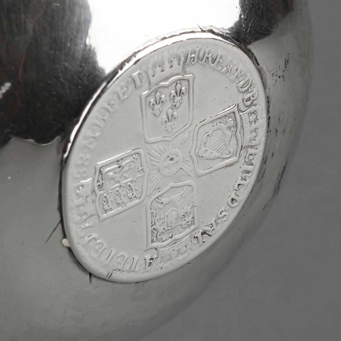 George II Shilling Silver Toddy Ladle with Baleen Twist Handle