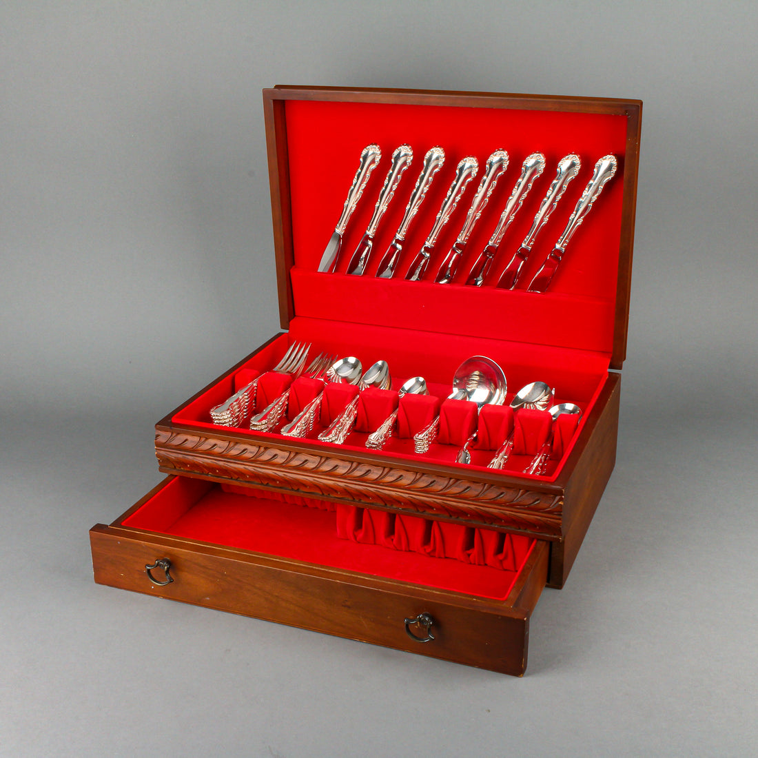 1881 ROGERS Flirtation Silverplate Flatware - 8 Place Settings +