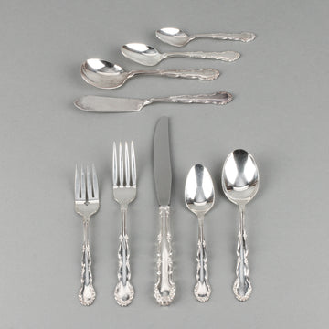 1881 ROGERS Flirtation Silverplate Flatware - 8 Place Settings +