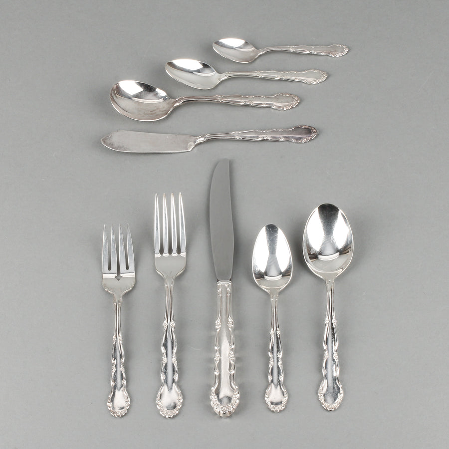 1881 ROGERS Flirtation Silverplate Flatware - 8 Place Settings +