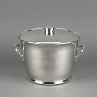 BIRKS Primrose Plate Silverplate Lidded Ice Bucket with Handles