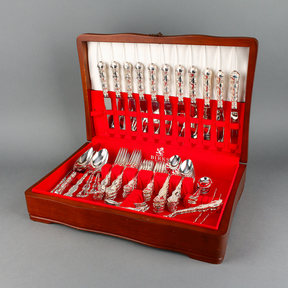 BIRKS Regency Plate Louis De France Silverplate Luncheon Flatware - 76 Pieces