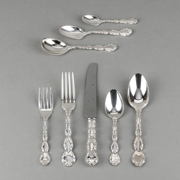 BIRKS Regency Plate Louis De France Silverplate Luncheon Flatware - 76 Pieces