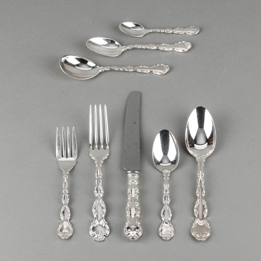 BIRKS Regency Plate Louis De France Silverplate Luncheon Flatware - 76 Pieces
