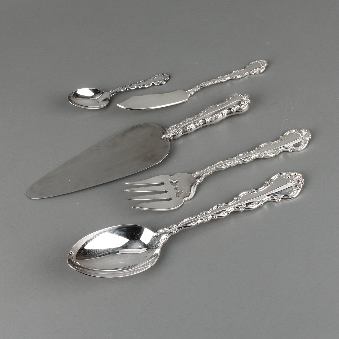 BIRKS Regency Plate Louis De France Silverplate Luncheon Flatware - 76 Pieces