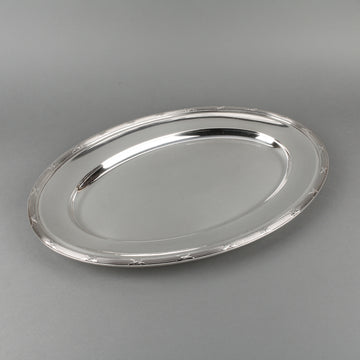 CHRISTOFLE Rubans Silverplate Platter/Tray