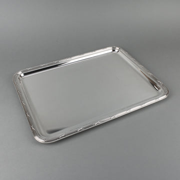 CHRISTOFLE Rubans Silverplate Tray