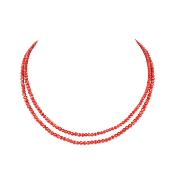 Small Coral Bead Necklace