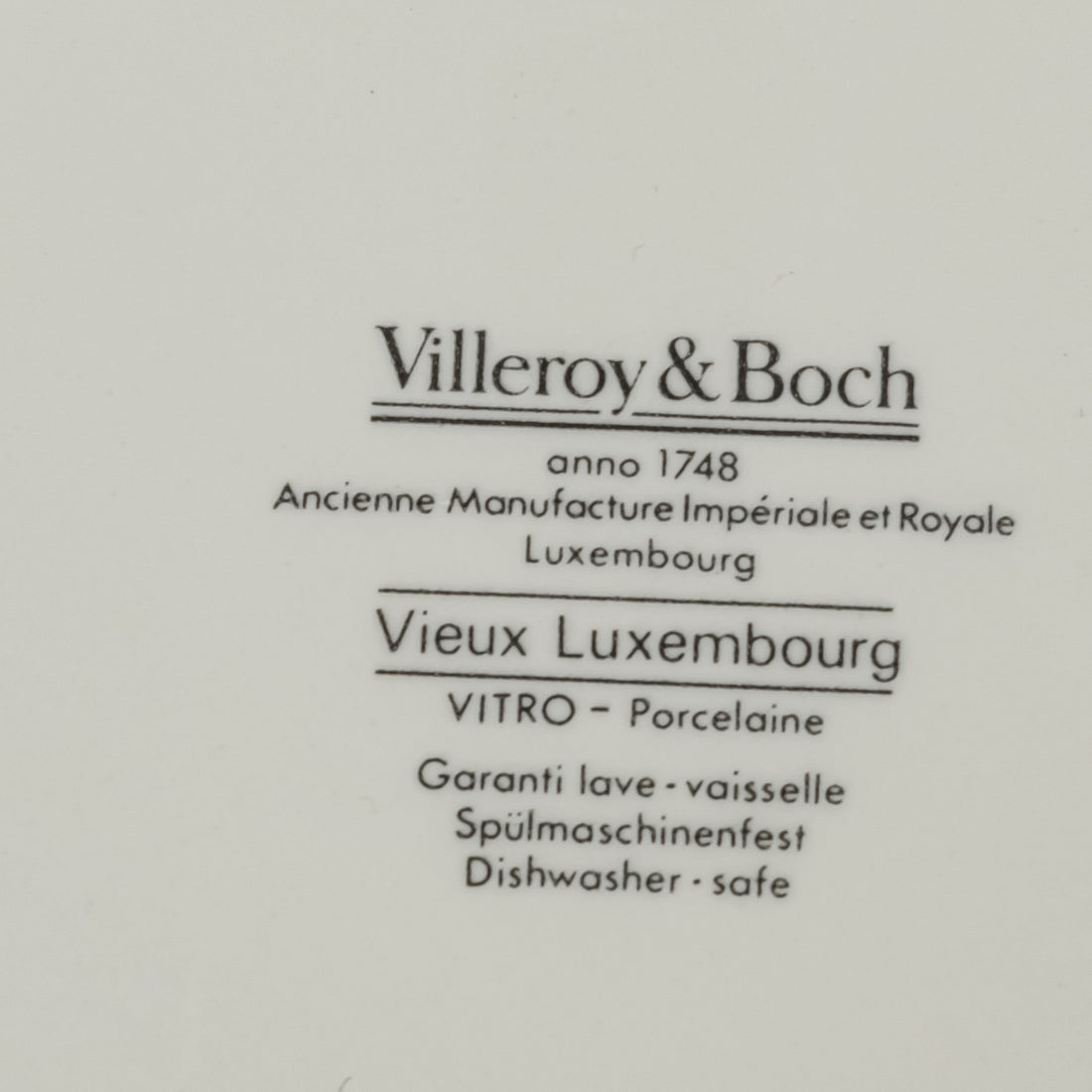 VILLEROY & BOCH Vieux Luxembourg Soup Plates Set Of 5