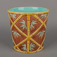 TIFFANY & CO Majolica Bamboo Cachepot/Planter
