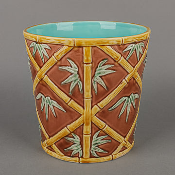 TIFFANY & CO Majolica Bamboo Cachepot/Planter