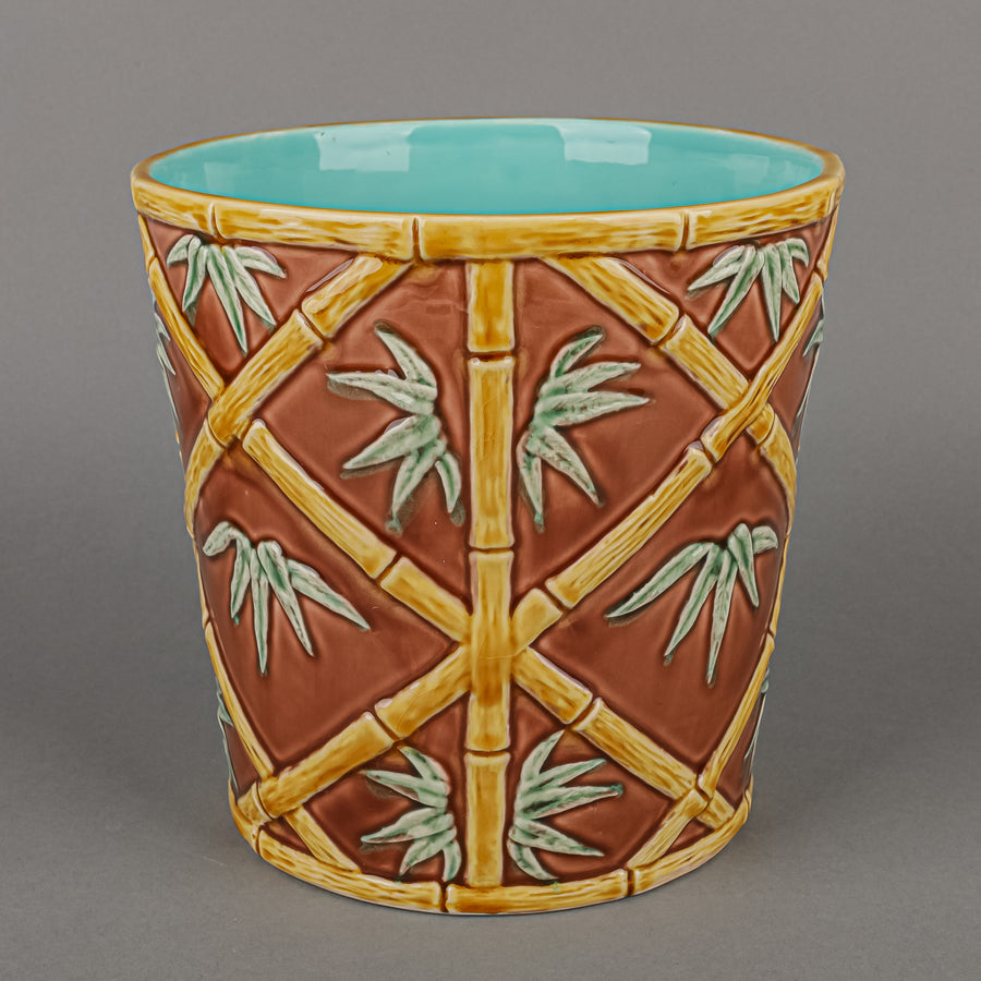 TIFFANY & CO Majolica Bamboo Cachepot/Planter