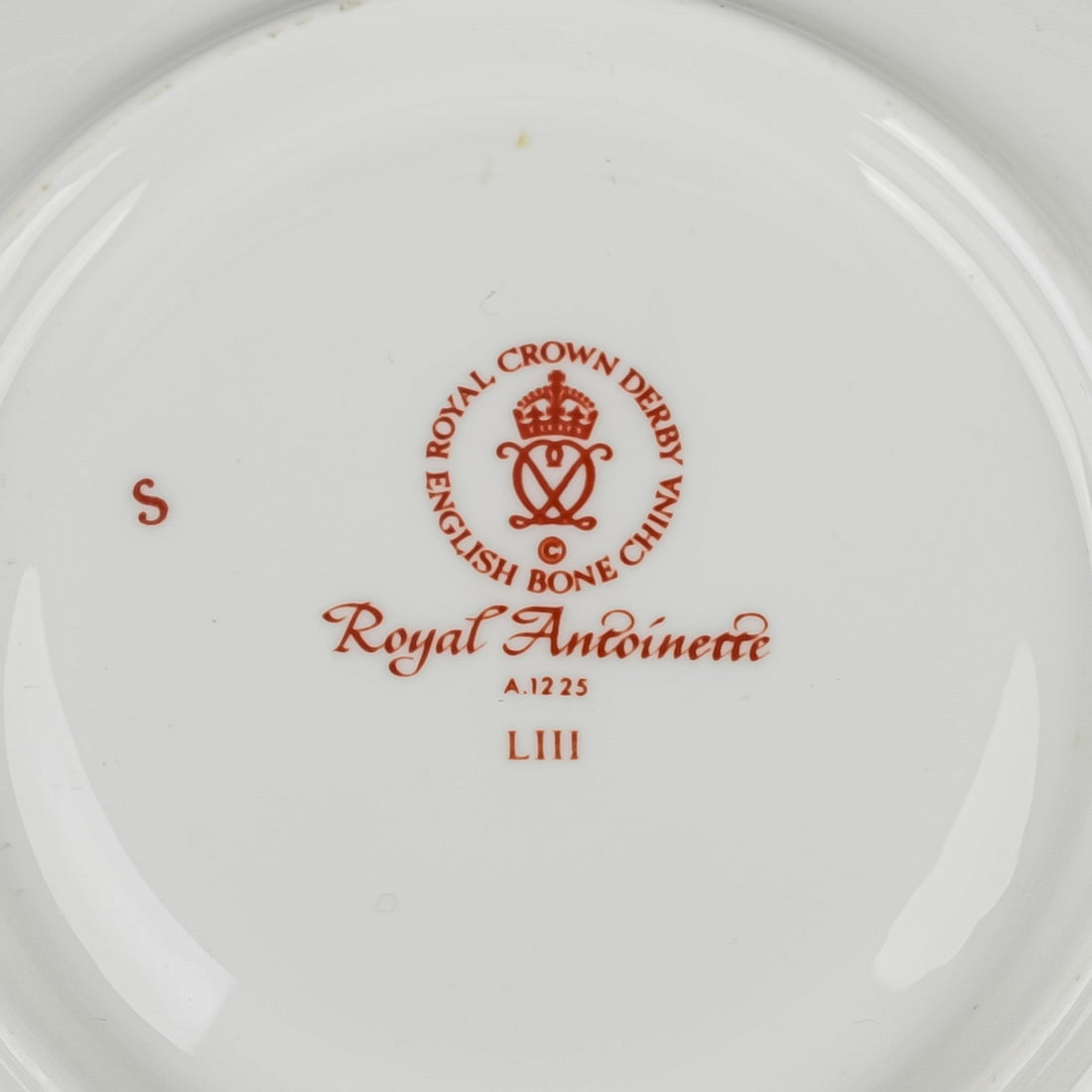 ROYAL CROWN DERBY Royal Antoinette A1225 Cup & Saucer