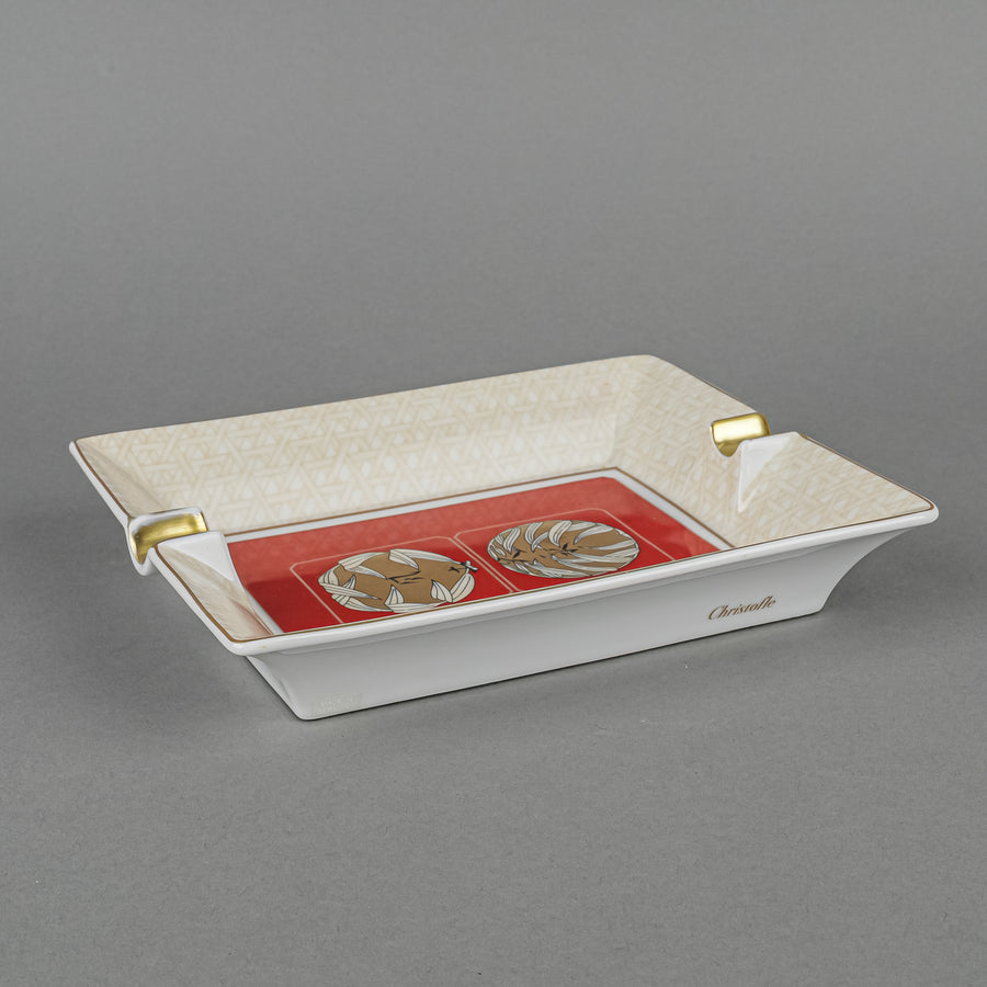 CHRISTOFLE Palanlquin Porcelain Ashtray