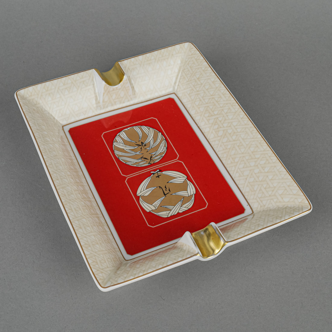 CHRISTOFLE Palanlquin Porcelain Ashtray