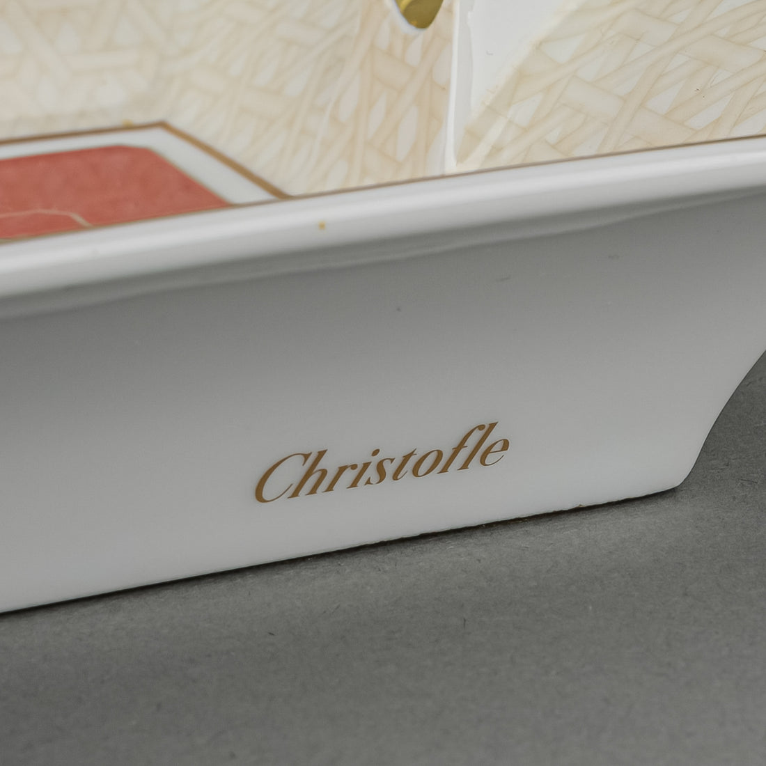 CHRISTOFLE Palanlquin Porcelain Ashtray