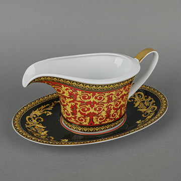ROSENTHAL VERSACE Medusa Red Gravy Boat & Undertray