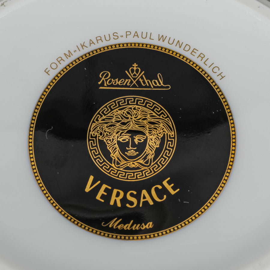 ROSENTHAL VERSACE Medusa Red Gravy Boat & Undertray