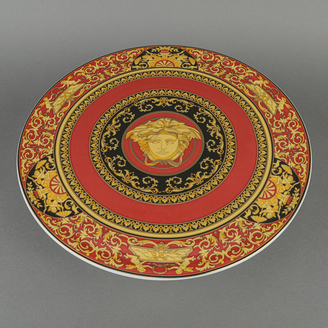 ROSENTHAL VERSACE Medusa Red Cake Stand