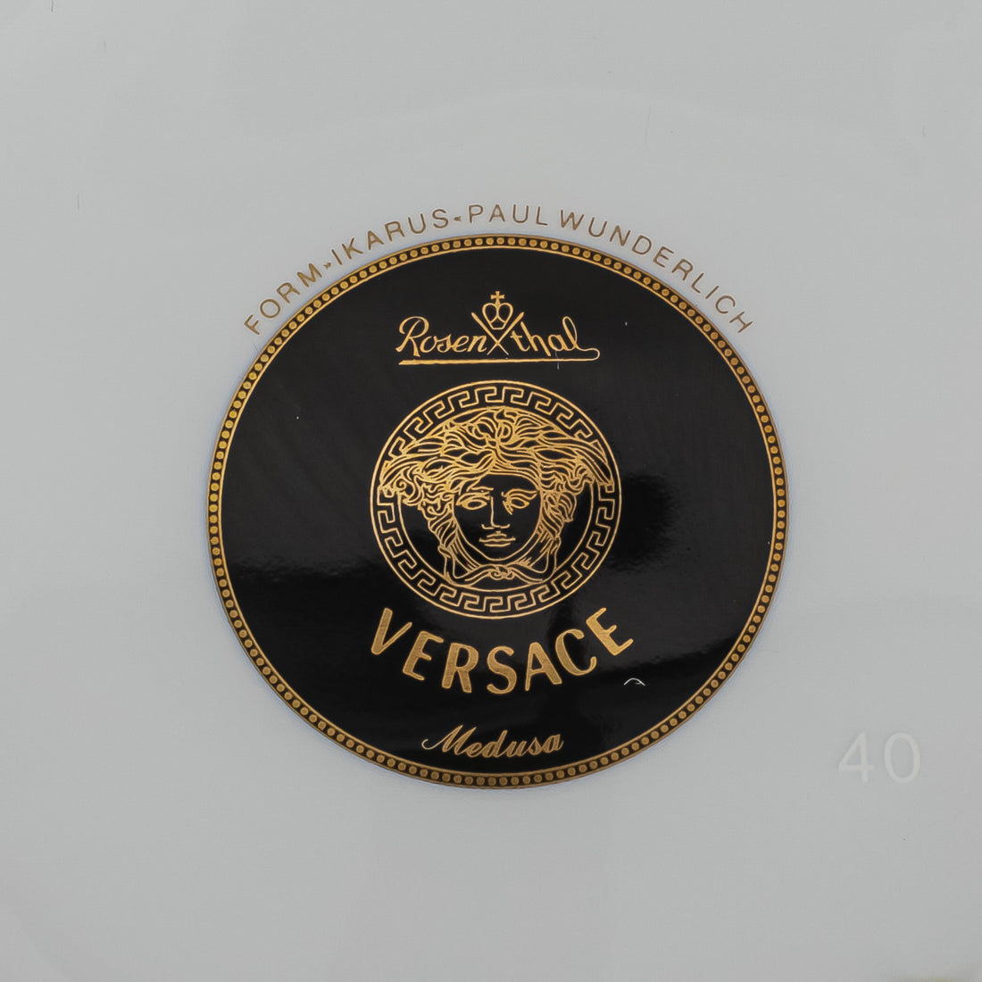 ROSENTHAL VERSACE Medusa Red Cake Stand