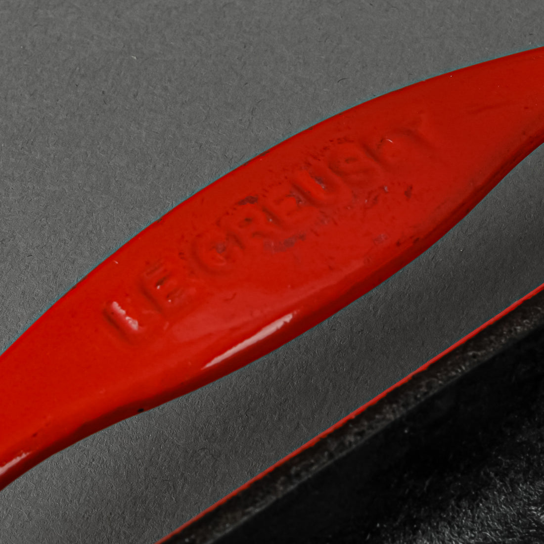 LE CREUSET Enamel Cast Iron Skinny Grill Pan - Red