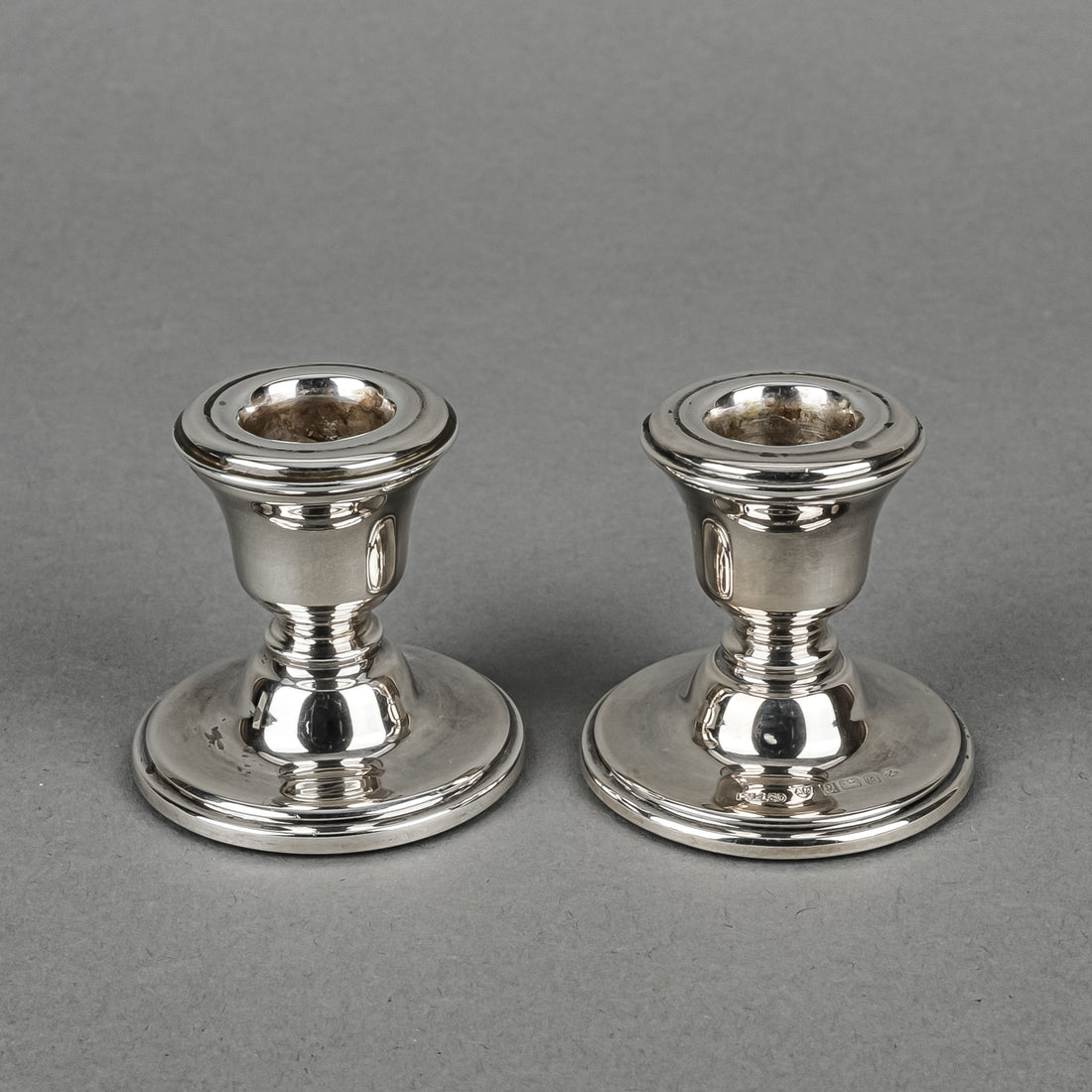 ARI D NORMAN Sterling Candle Holders Set Of 2
