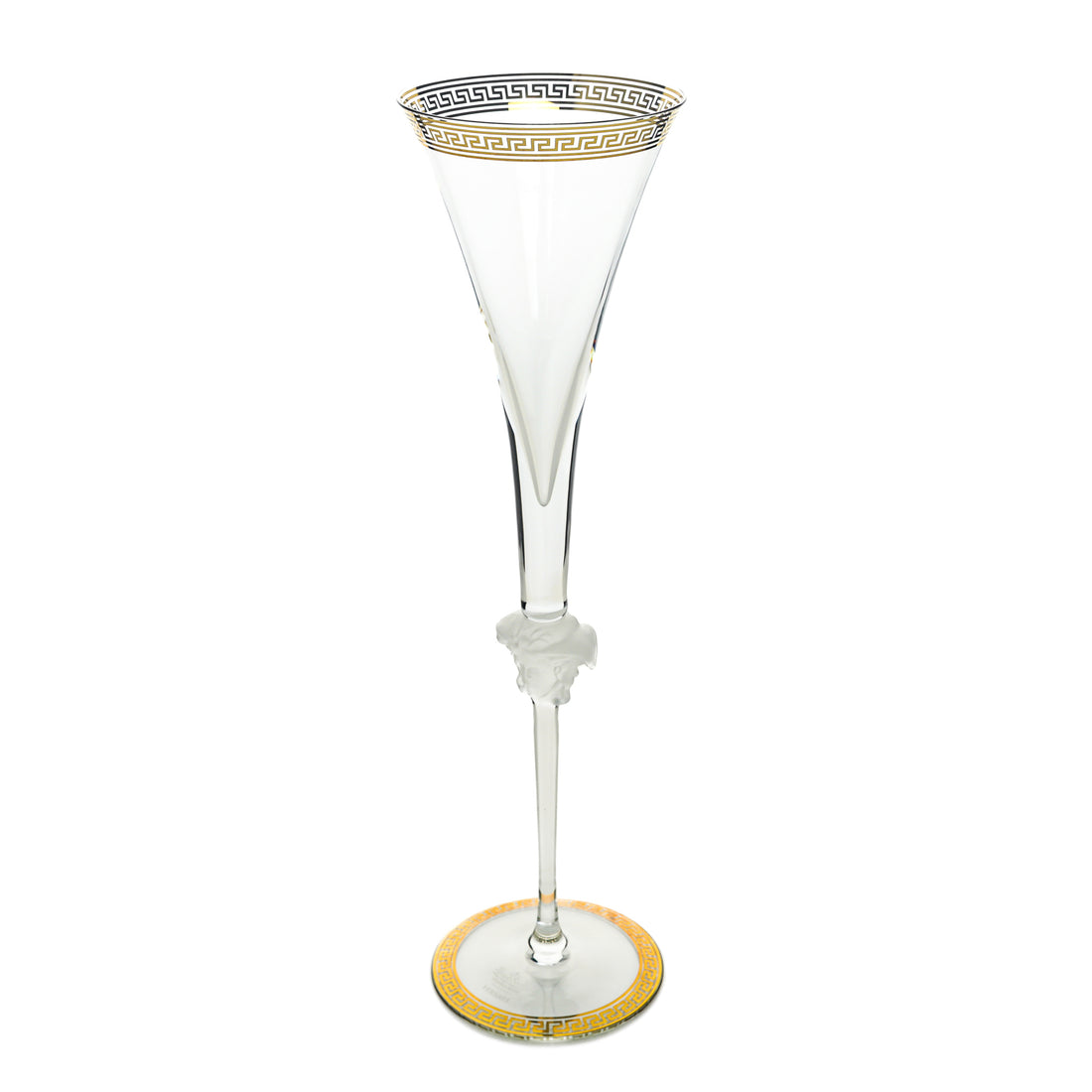 ROSENTHAL VERSACE Medusa Lumiere Champagne Flutes Set of 2