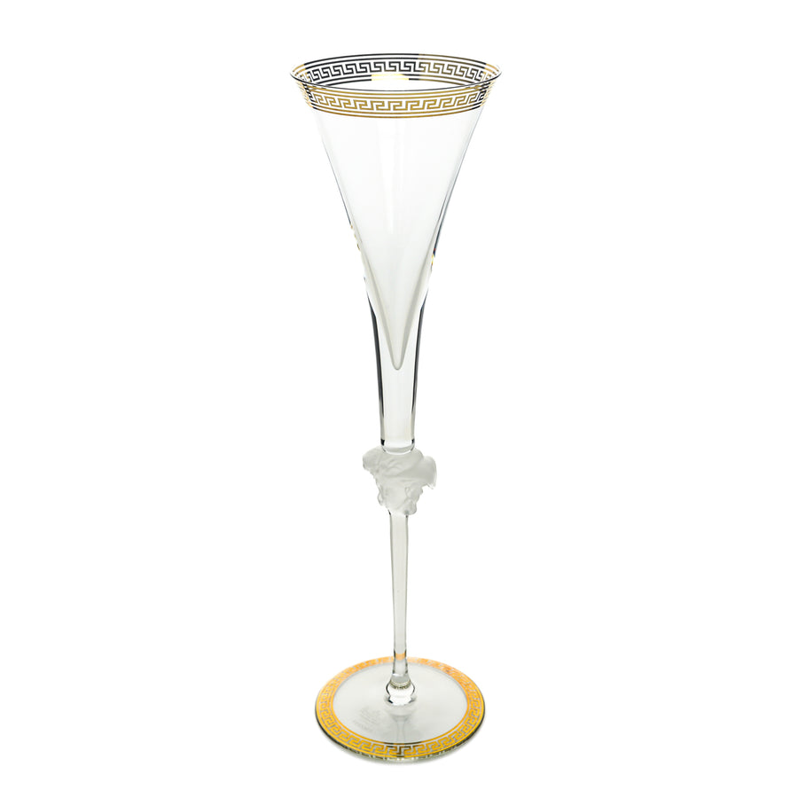 ROSENTHAL VERSACE Medusa Lumiere Champagne Flutes Set of 2