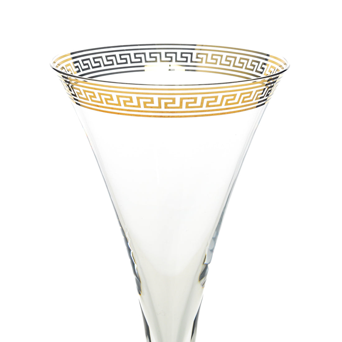 ROSENTHAL VERSACE Medusa Lumiere Champagne Flutes Set of 2