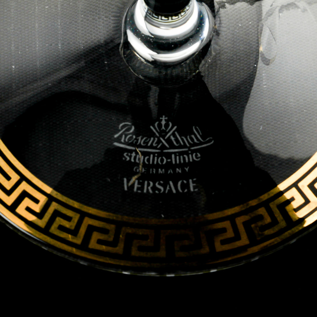 ROSENTHAL VERSACE Medusa Lumiere Champagne Flutes Set of 2