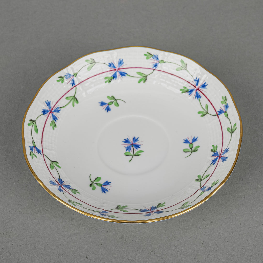HEREND Blue Garland Espresso Demitasse & Saucer