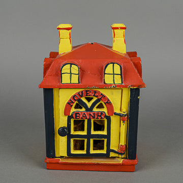 Cast Metal Coin Bank "Novelty Bank" Reproduction