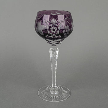 AJKA CRYSTAL Marsala Purple Hock Wine Glass