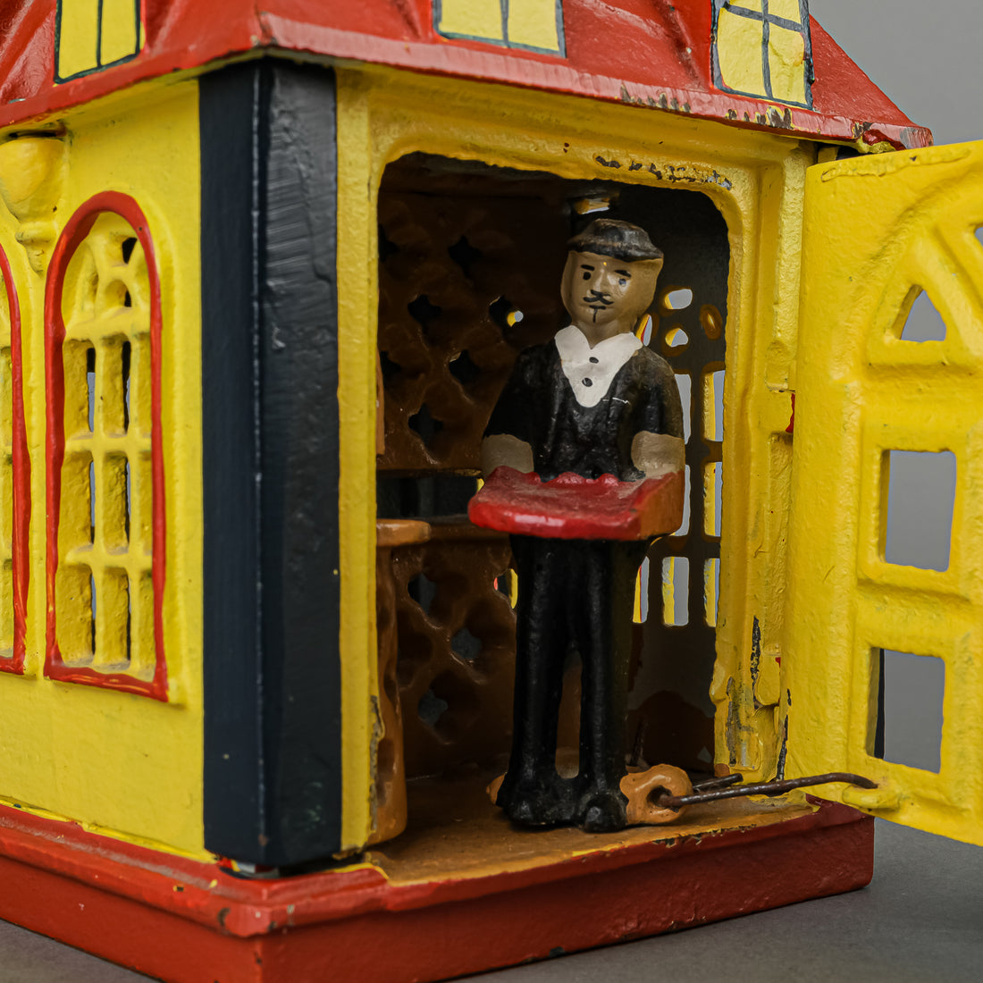 Cast Metal Coin Bank "Novelty Bank" Reproduction