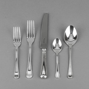 ARTHUR PRICE Melrose Bead Silverplate Flatware 12 Place Settings