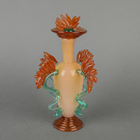 Susan Rankin (Canadian 1959) Art Glass Floral Perfume Bottle