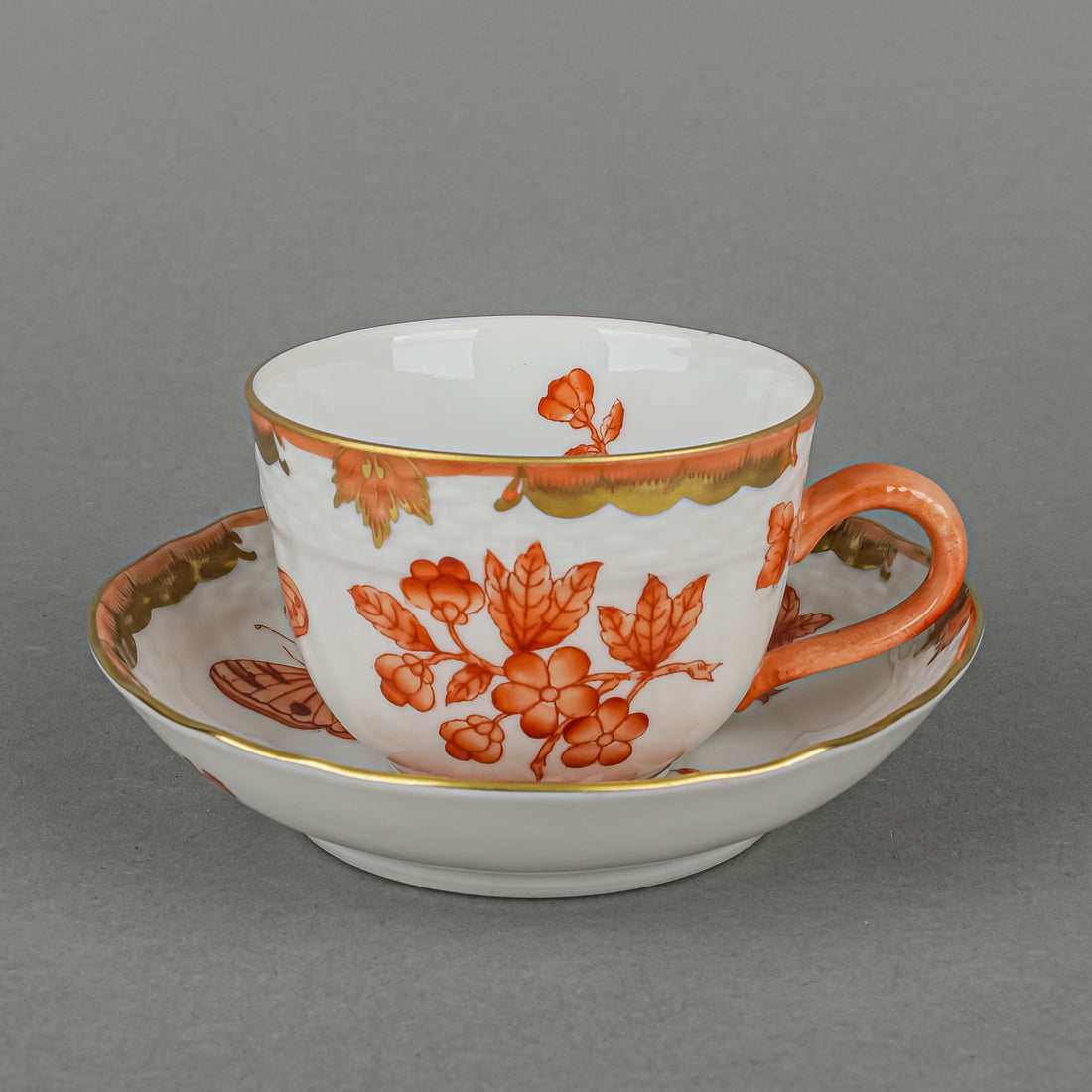HEREND Fortuna Rust Coffee Set 29 Pieces