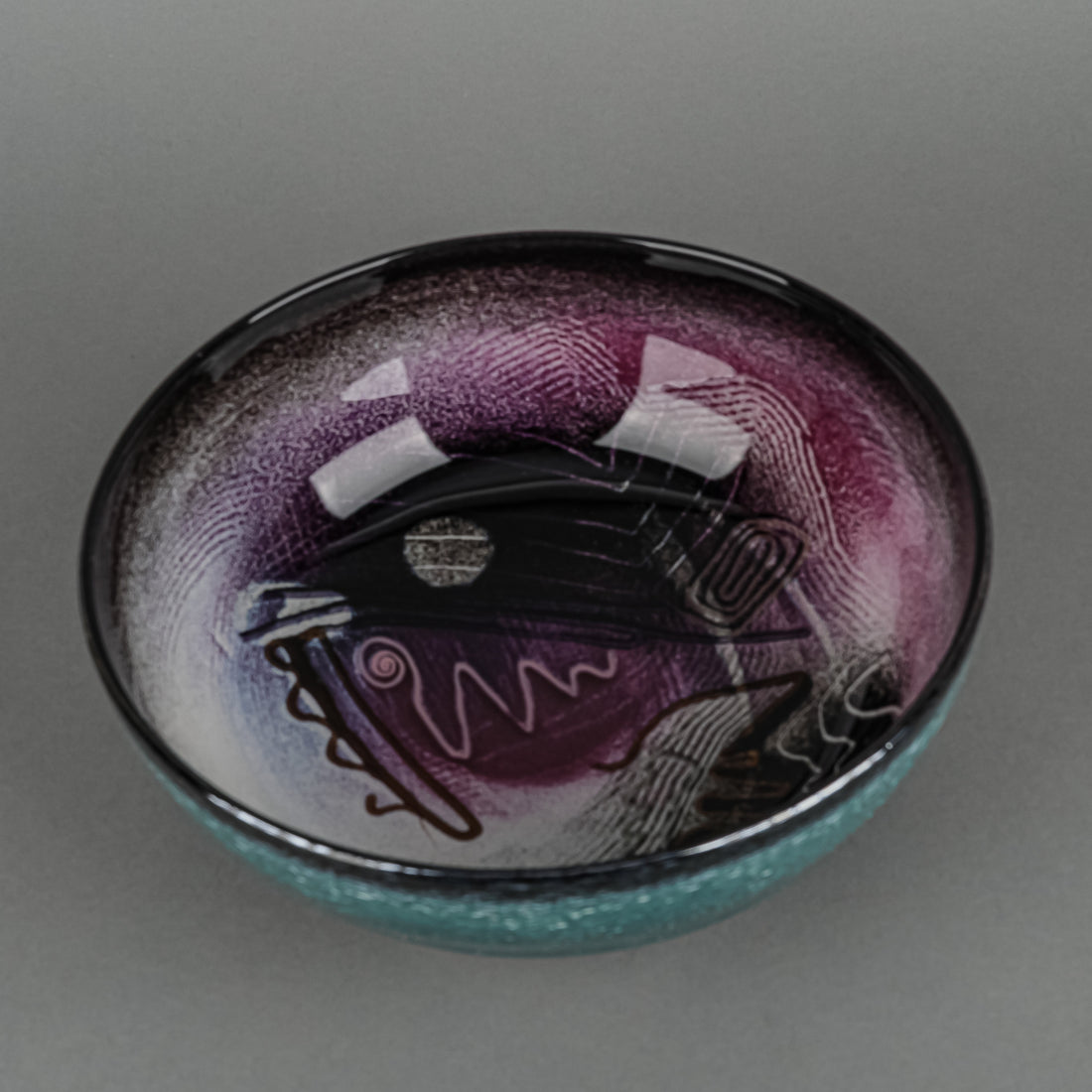 Claire Maunsell (Canadian 1956) Art Glass Bowl