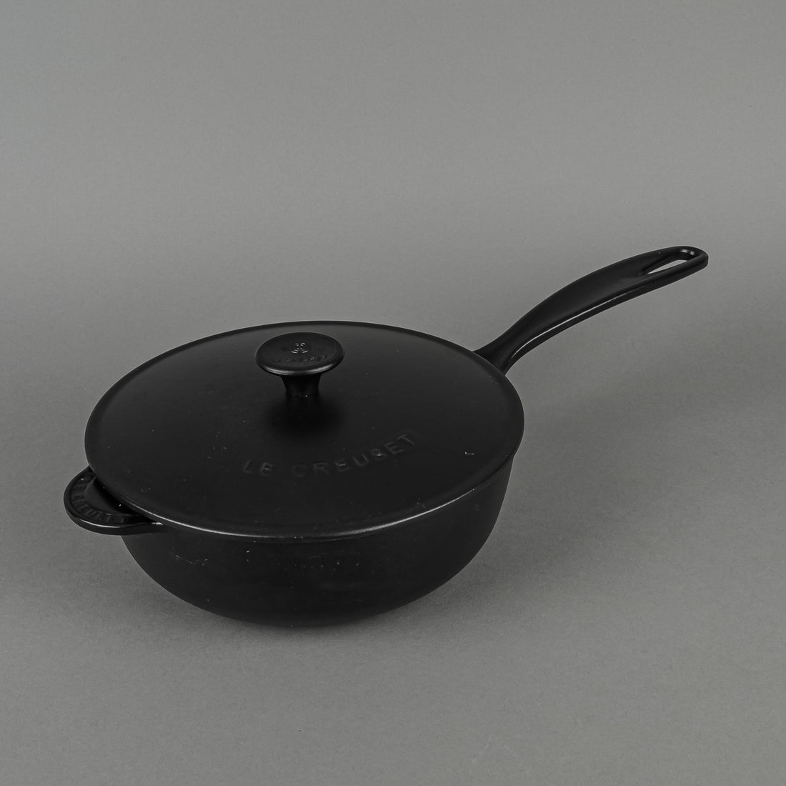 LE CREUSET Enamel Cast Iron 21cm Saucier Pan With Lid - Black