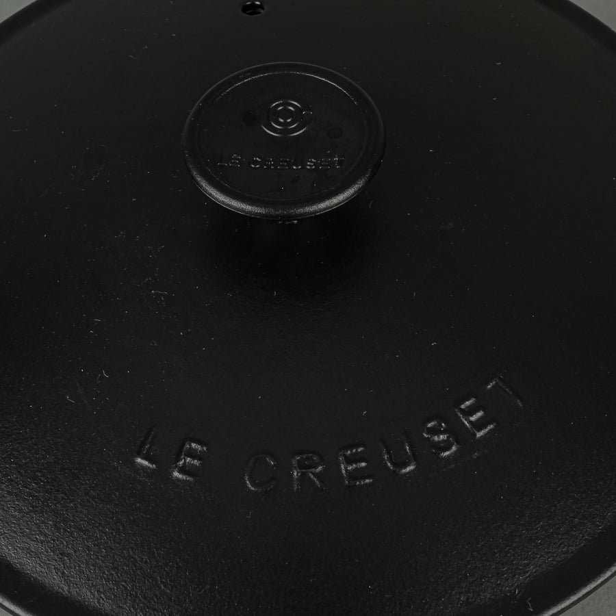 LE CREUSET Enamel Cast Iron 21cm Saucier Pan With Lid - Black