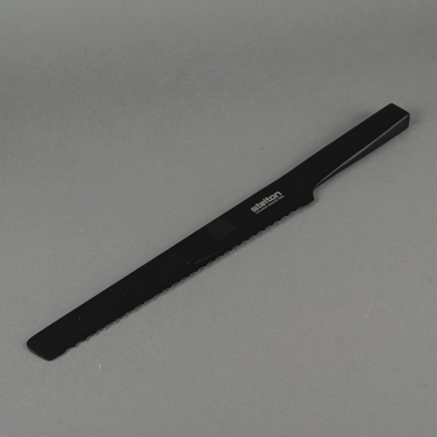 STELTON Pure Black Stainless Steel Bread Knife