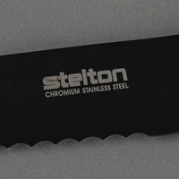 STELTON Pure Black Stainless Steel Bread Knife