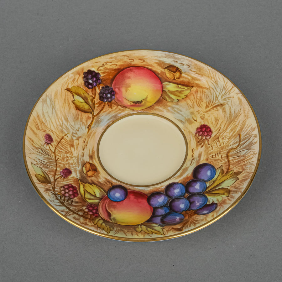 AYNSLEY Cup And Saucer 1037 N.Brunt Orchard Fruit